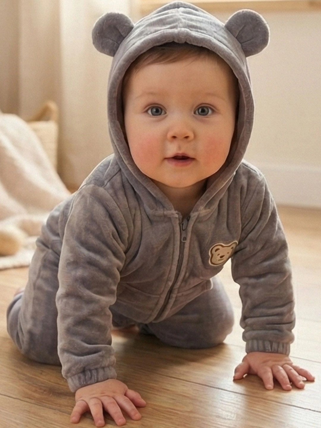 BAESD Infant Hooded Neck Romper