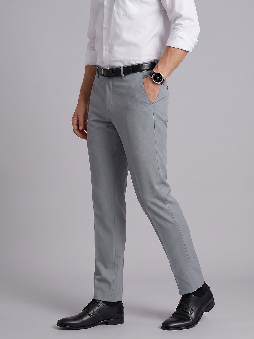 Blackberrys Men Slim Fit Formal Trousers