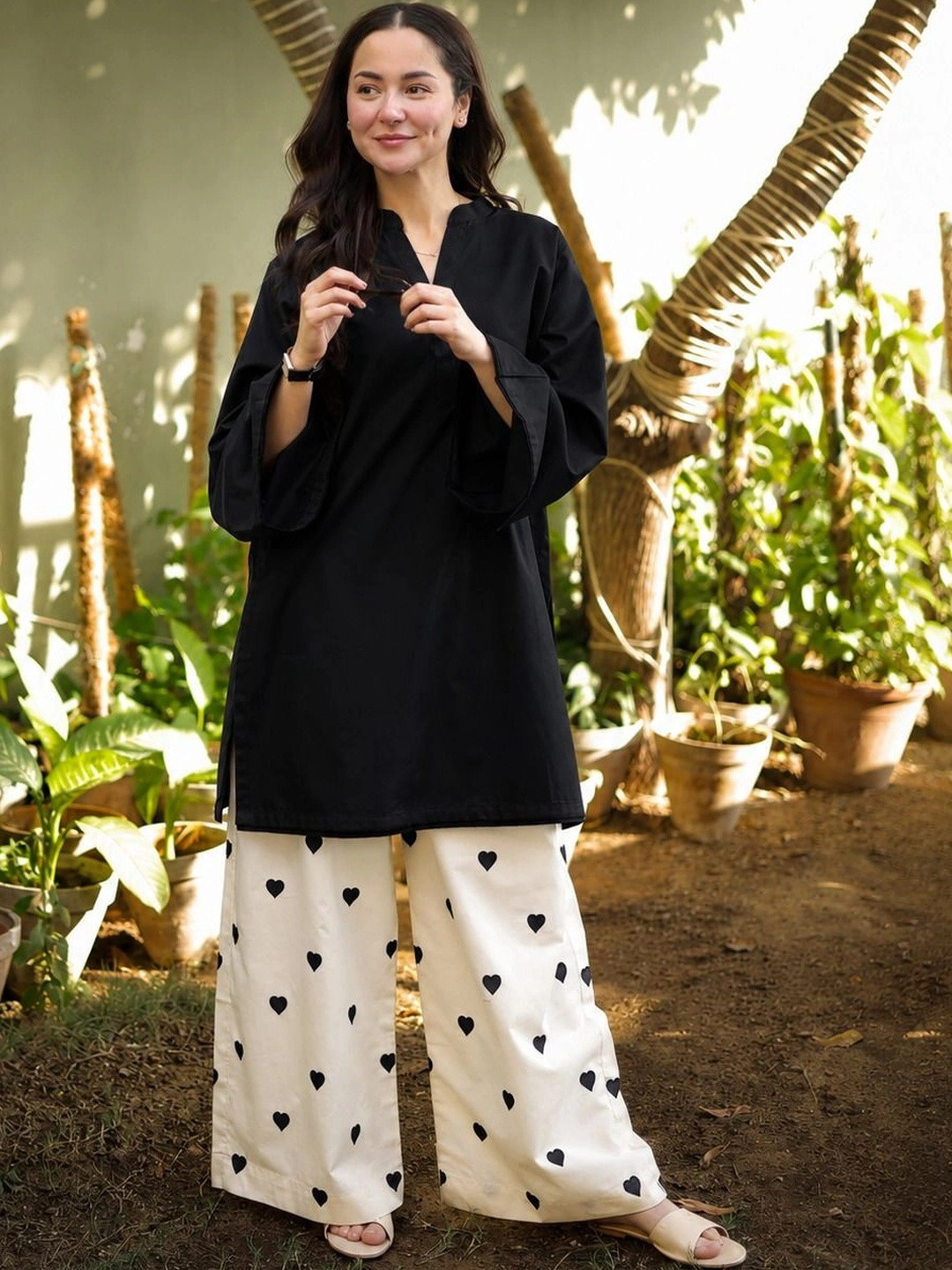 KROLIANT Solid Top with Palazzos
