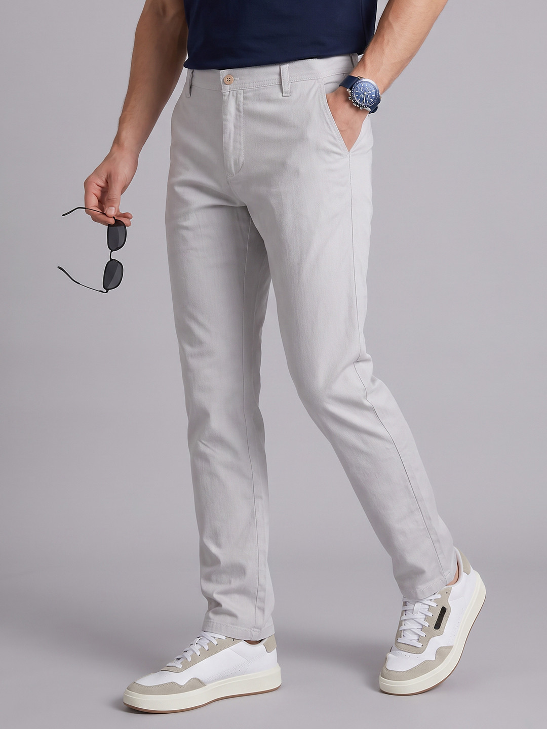 Blackberrys Men Casual Stretchable Cotton Chinos Trousers