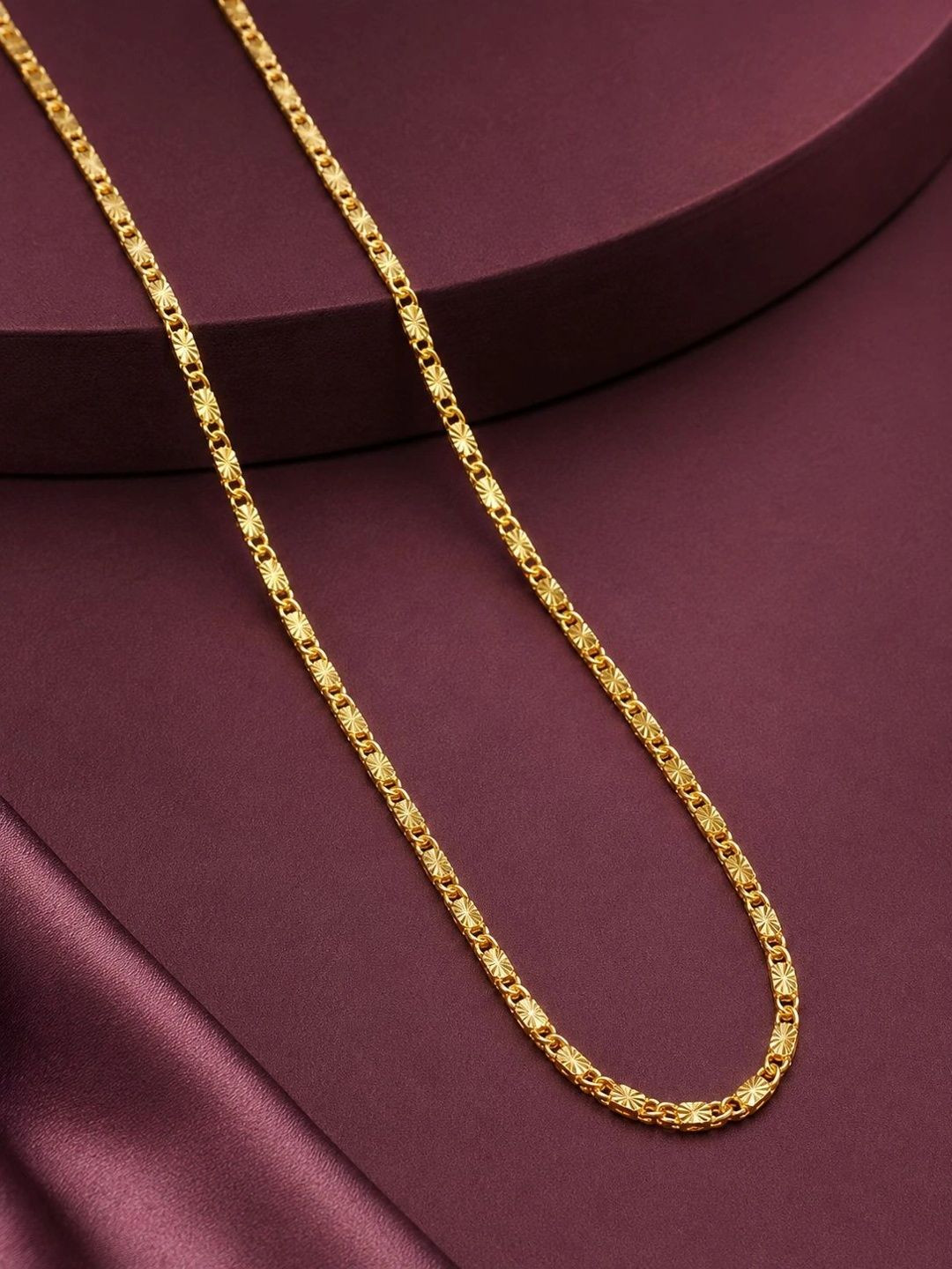 Zeraki Jewels Brass Gold-Plated Chain