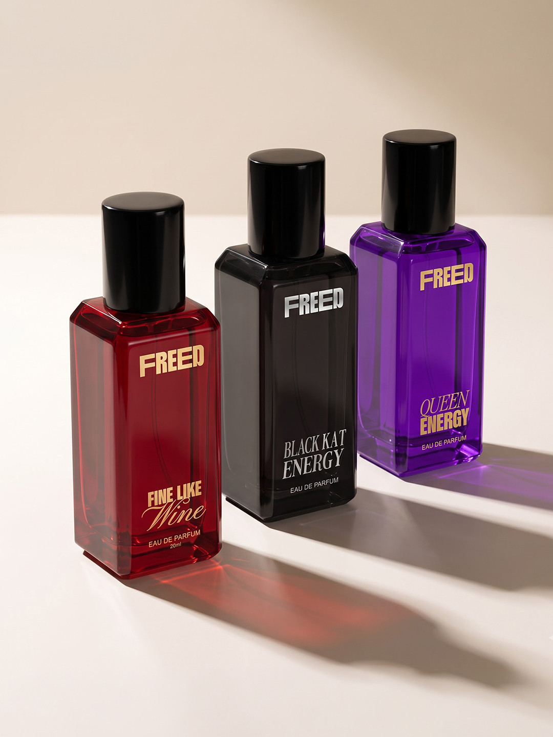 FREED Women Set of 3 Long Lasting Eau De Parfum - 20 ml each