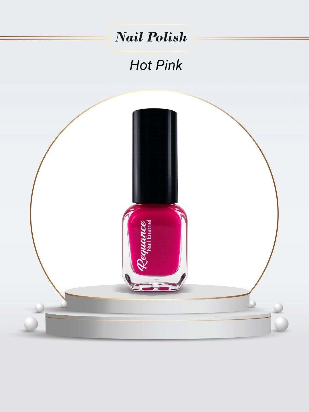 REQUANCE Quick Dry & Long Lasting Nail Polish - 6 ml - Hot Pink