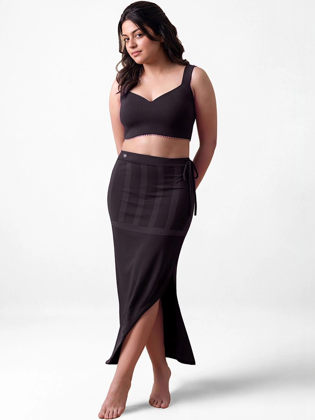 Dermawear Mermaid Fit Saree Shapewear With Side Slit