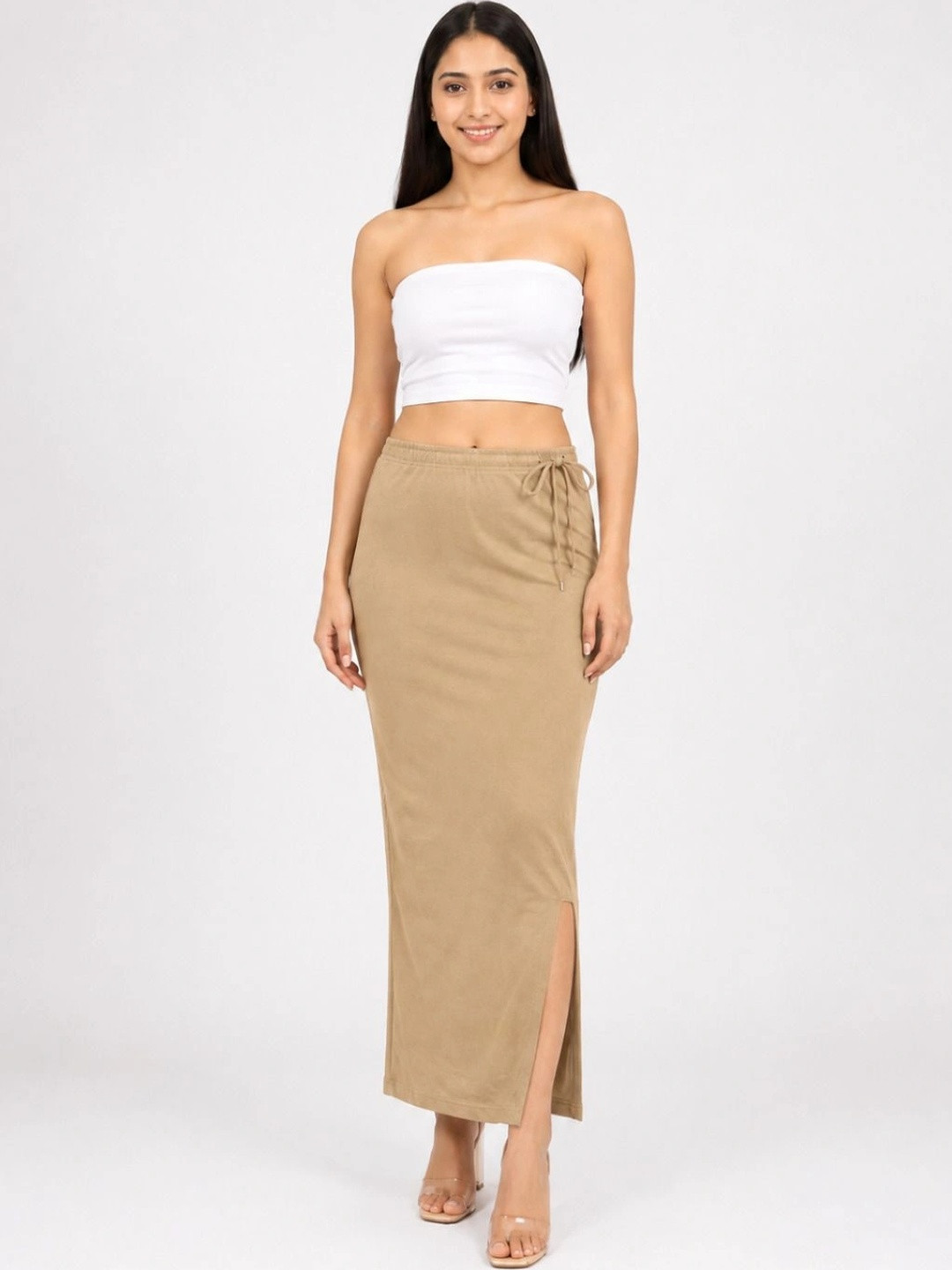 BENPANI Pure Cotton Saree Shapewear With Side Slit