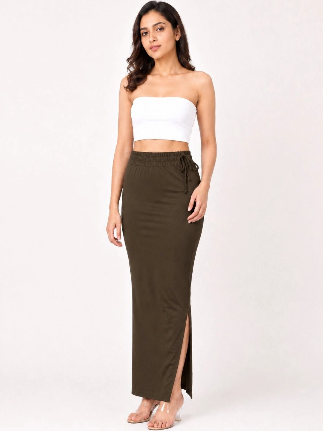 BENPANI Pure Cotton Saree Shapewear With Side Slit