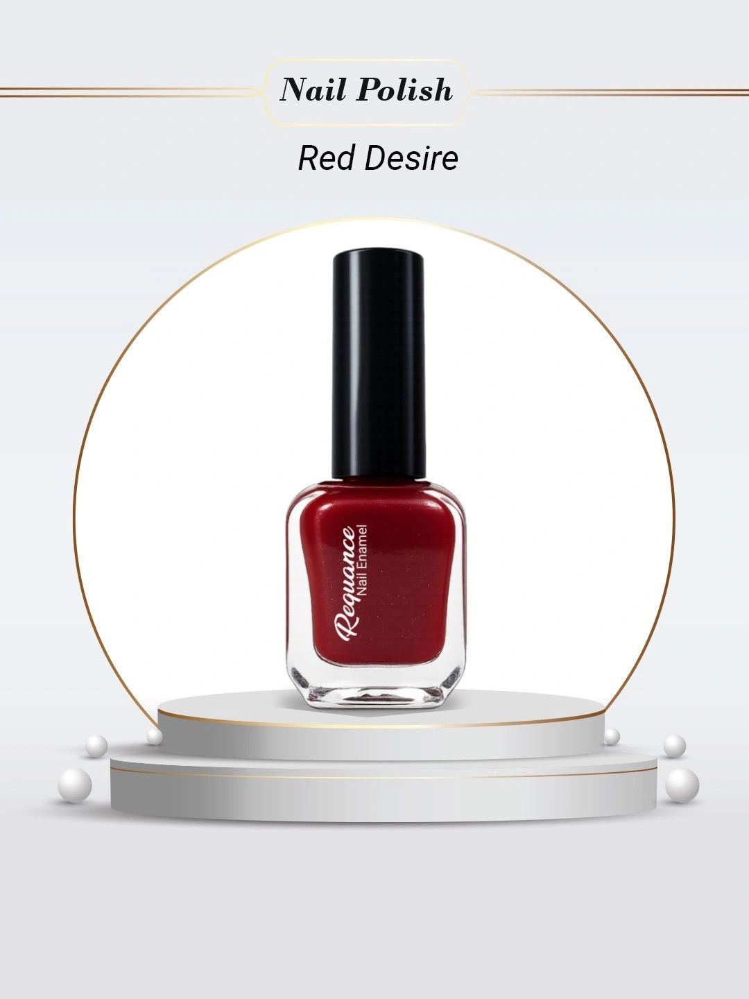 REQUANCE Quick Dry & Long Lasting Nail Polish - 6 ml - Red Desire