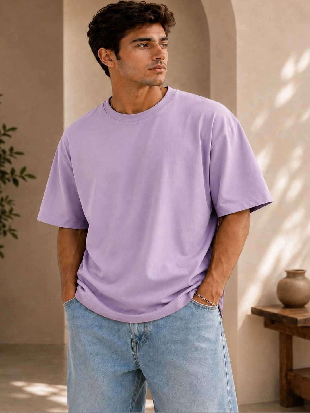 UG Fashion Men Drop-Shoulder Sleeves T-shirt