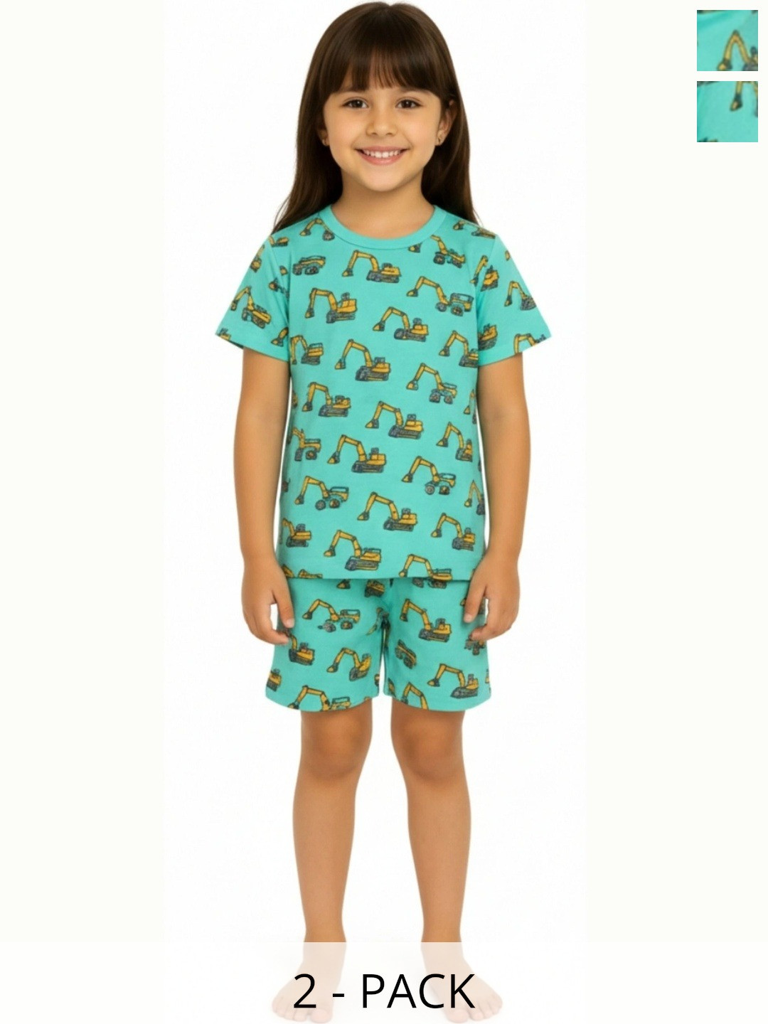 BURBN Girls Printed Night suit