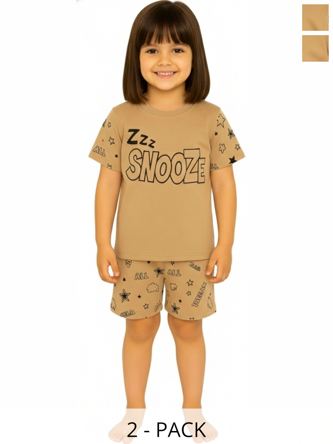 BURBN Girls Printed Night suit