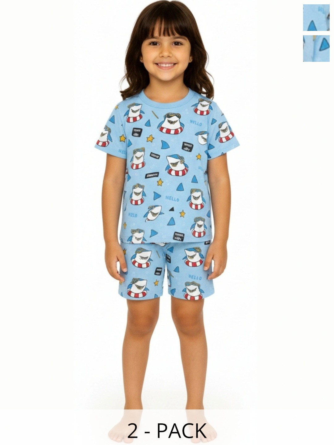 BURBN Girls Printed Night suit