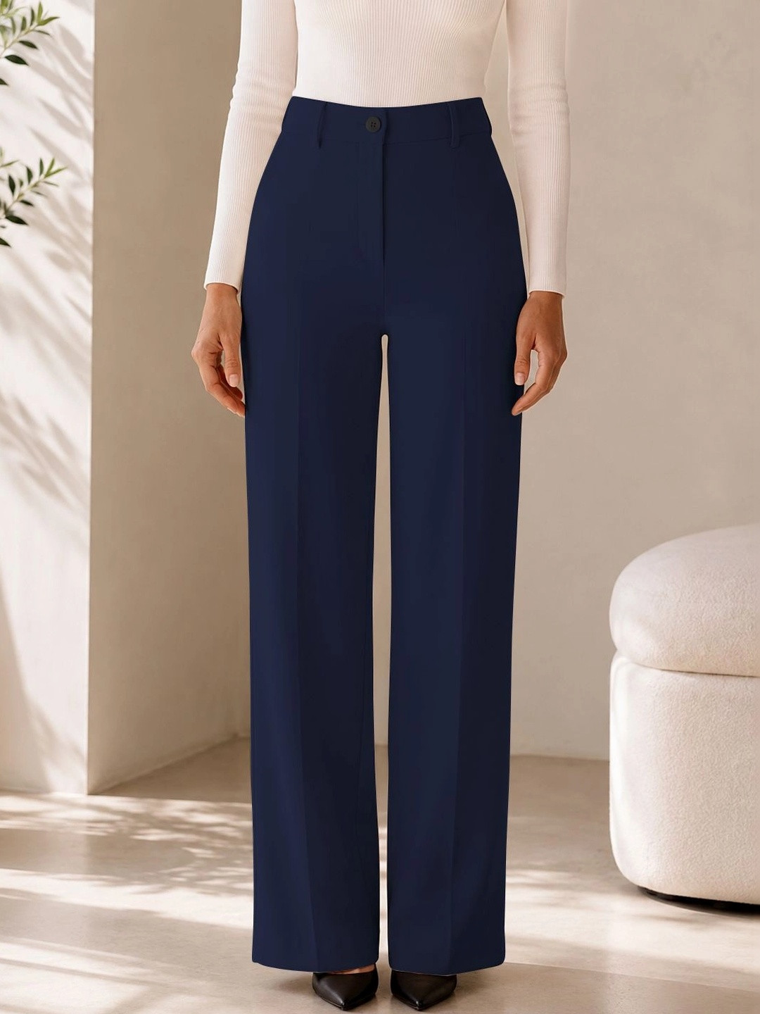 Mast & Harbour Women High-Rise Trousers