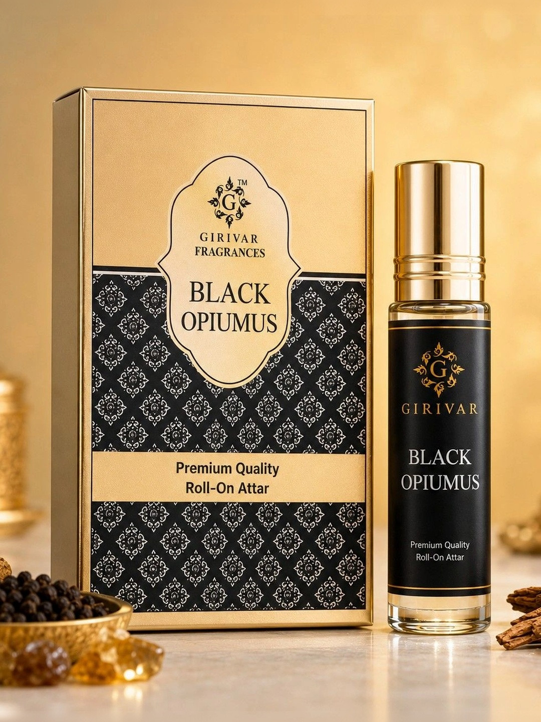 Girivar Black Opiumus Premium Quality Roll-On Attar- 10 ml
