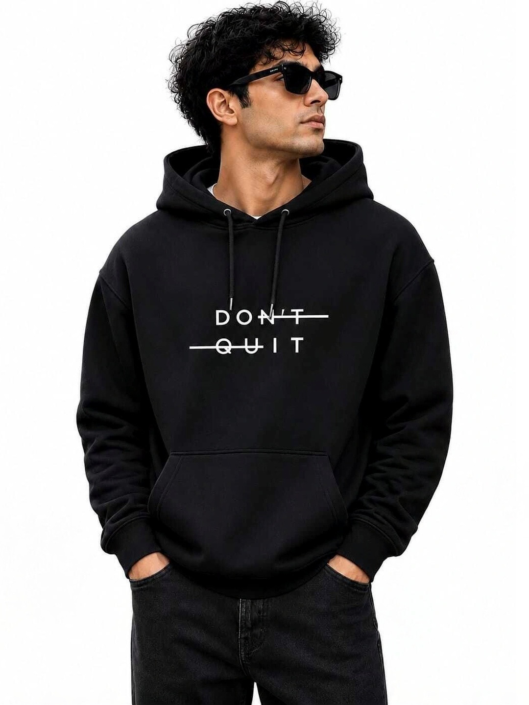 JIVAS Men Printed Hooded Sweatshirt