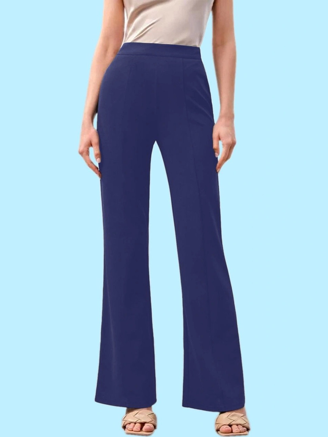 Navyankaa Women High-Rise Trousers