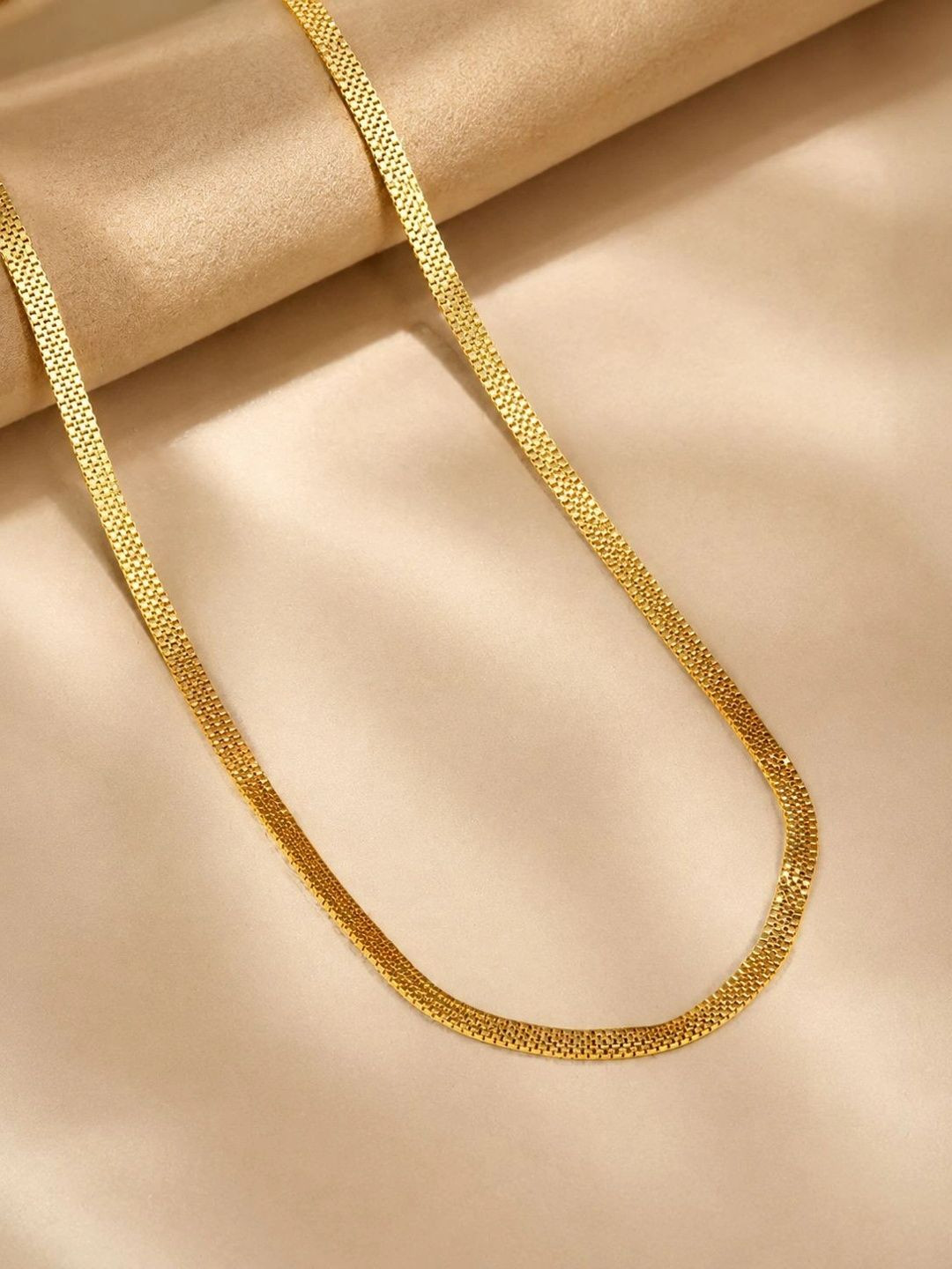 Zeraki Jewels Brass Gold-Plated Chain