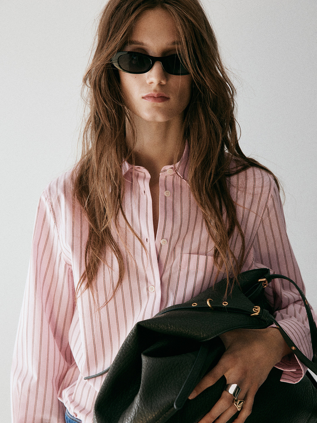MANGO Straight Fit Striped Casual Shirt