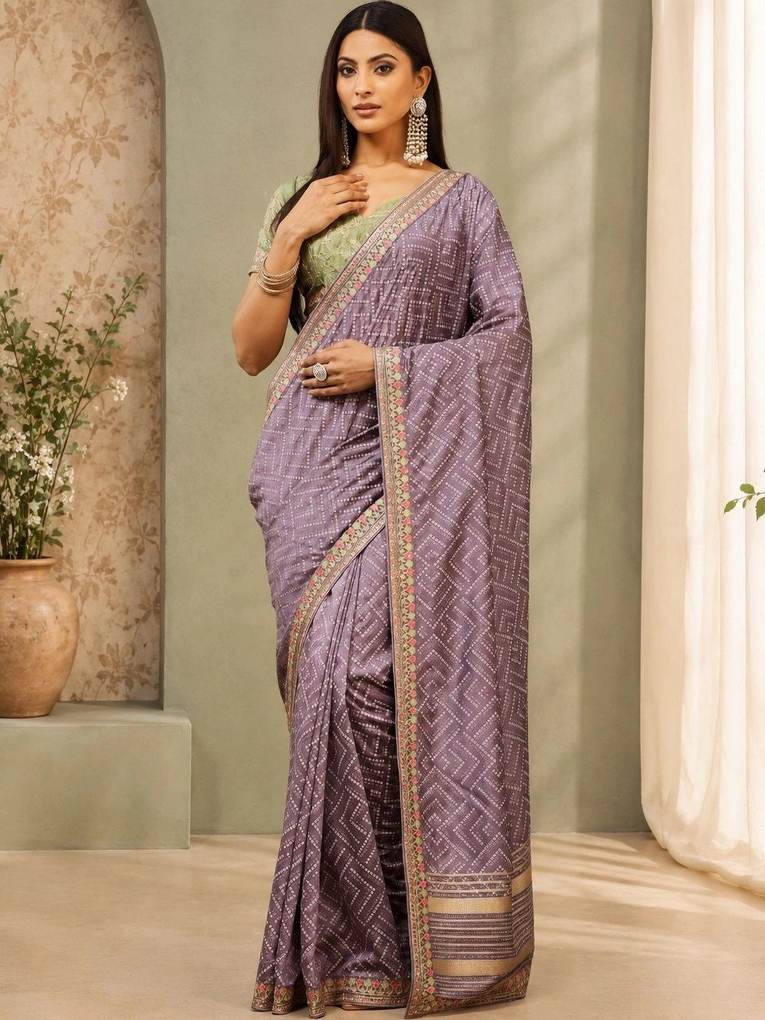 kasee Embroidered Art Silk Designer Saree
