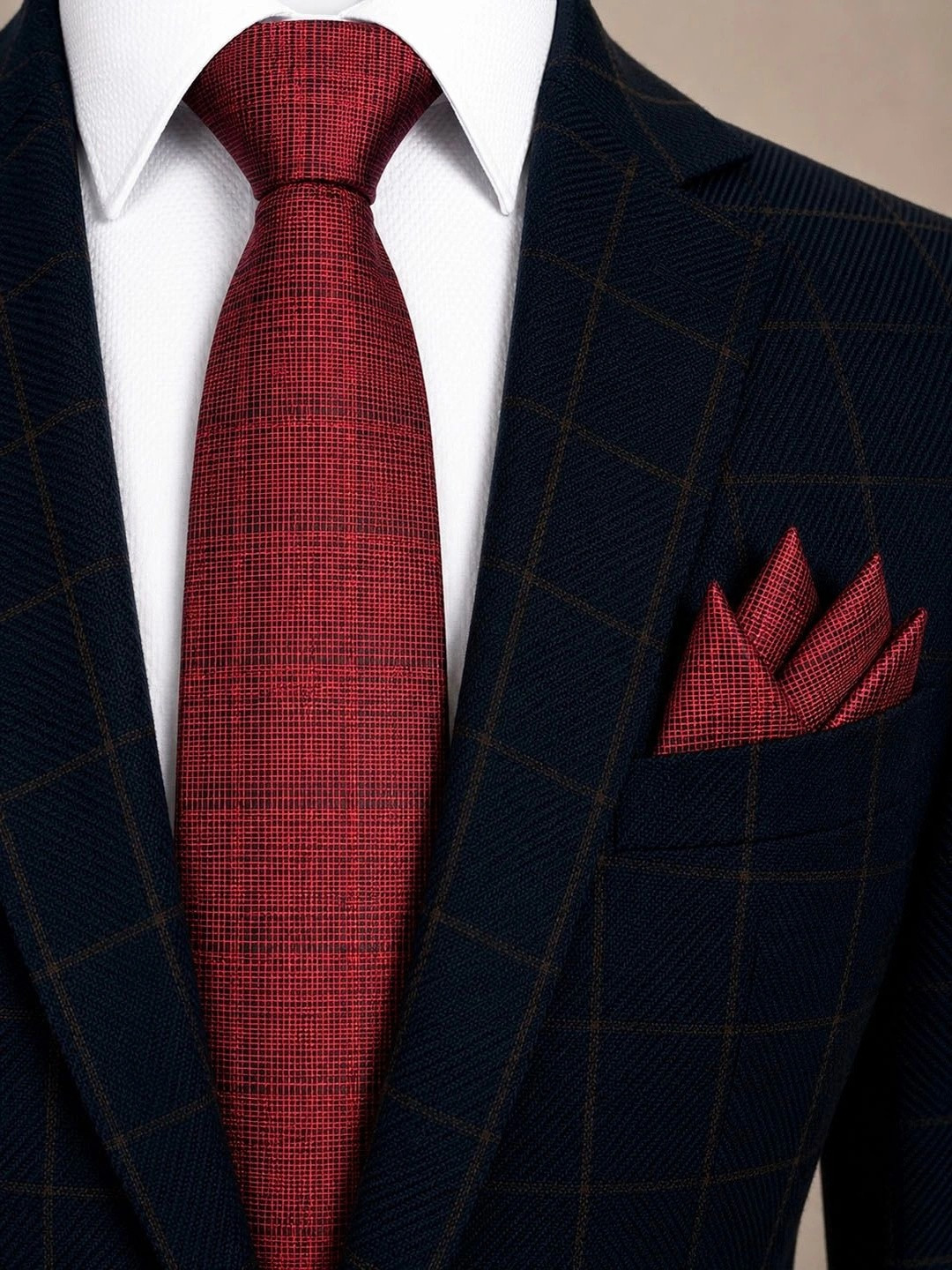 Cazzano Men Woven Design Broad Tie
