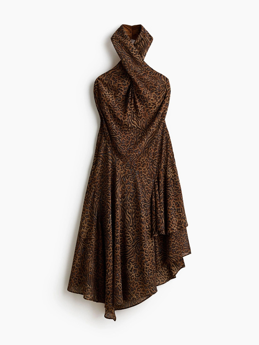 H&M Asymmetric Halterneck Dress