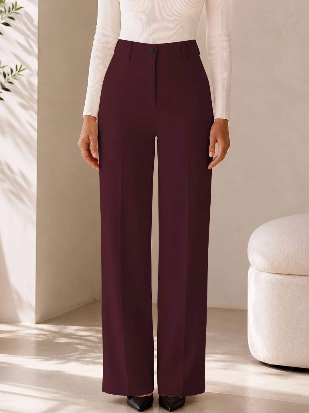 Mast & Harbour Women High-Rise Trousers