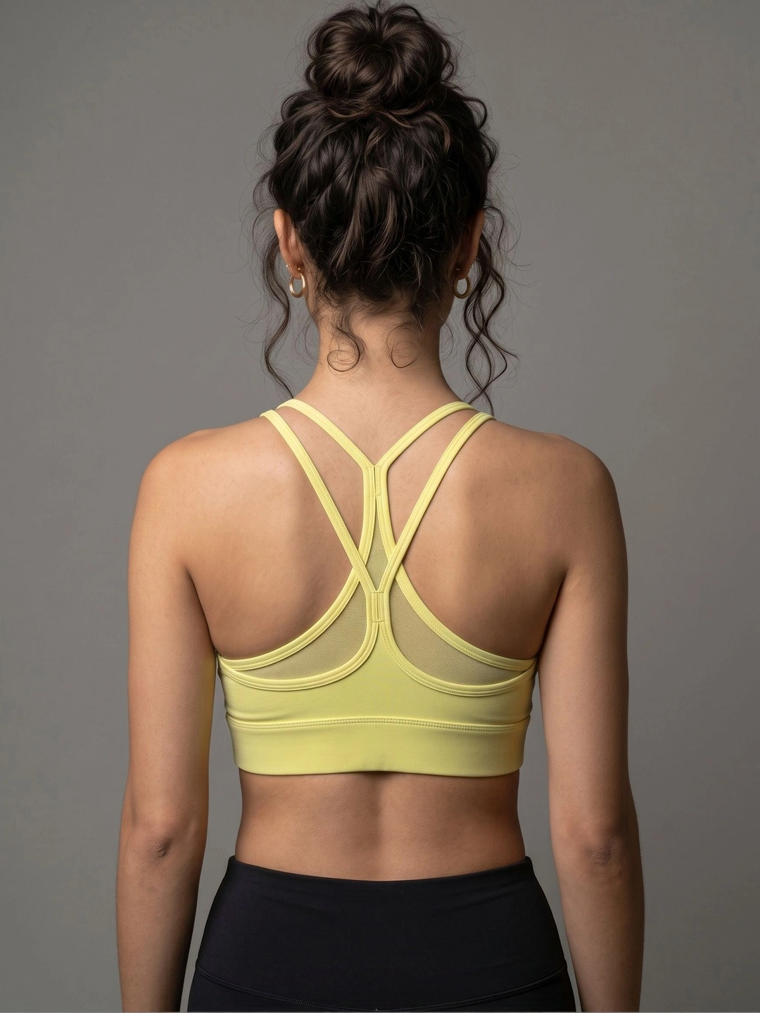 Luella Seamless Soft Padded Mesh Racerback High Impact Sports Bra