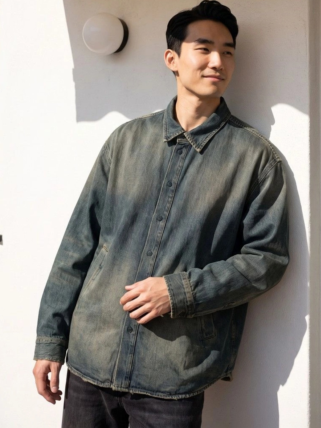 stylefabs Men Relaxed Faded Faded Casual Shirt