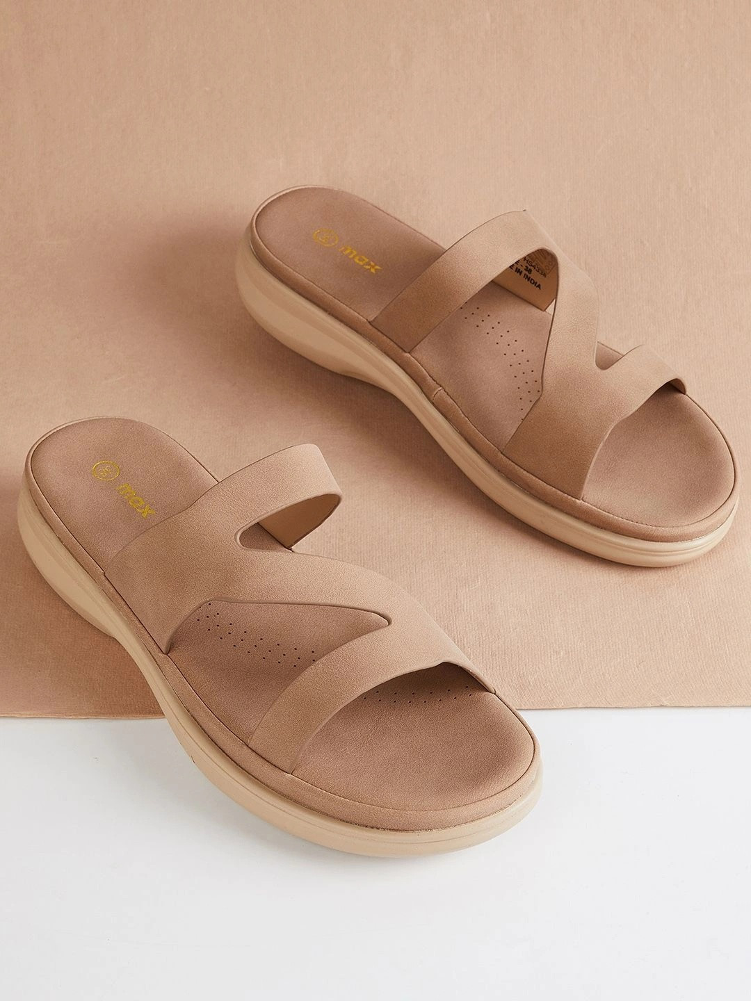 max Women Open Toe Flats