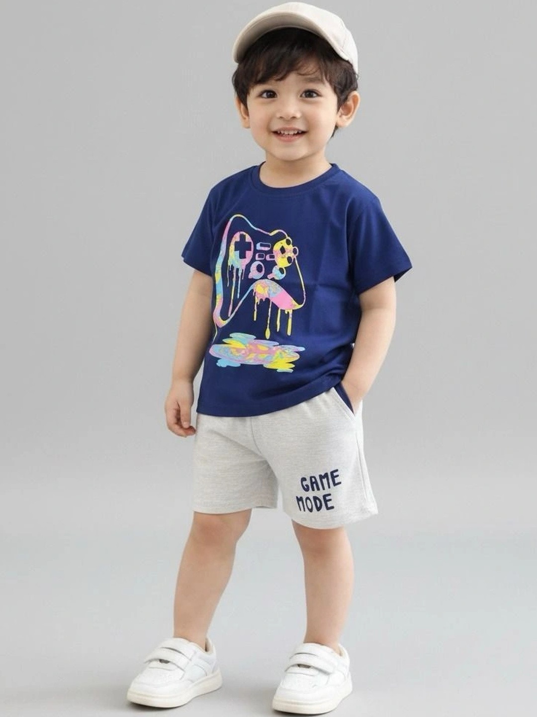 IcePie Boys Printed T-shirt with Shorts