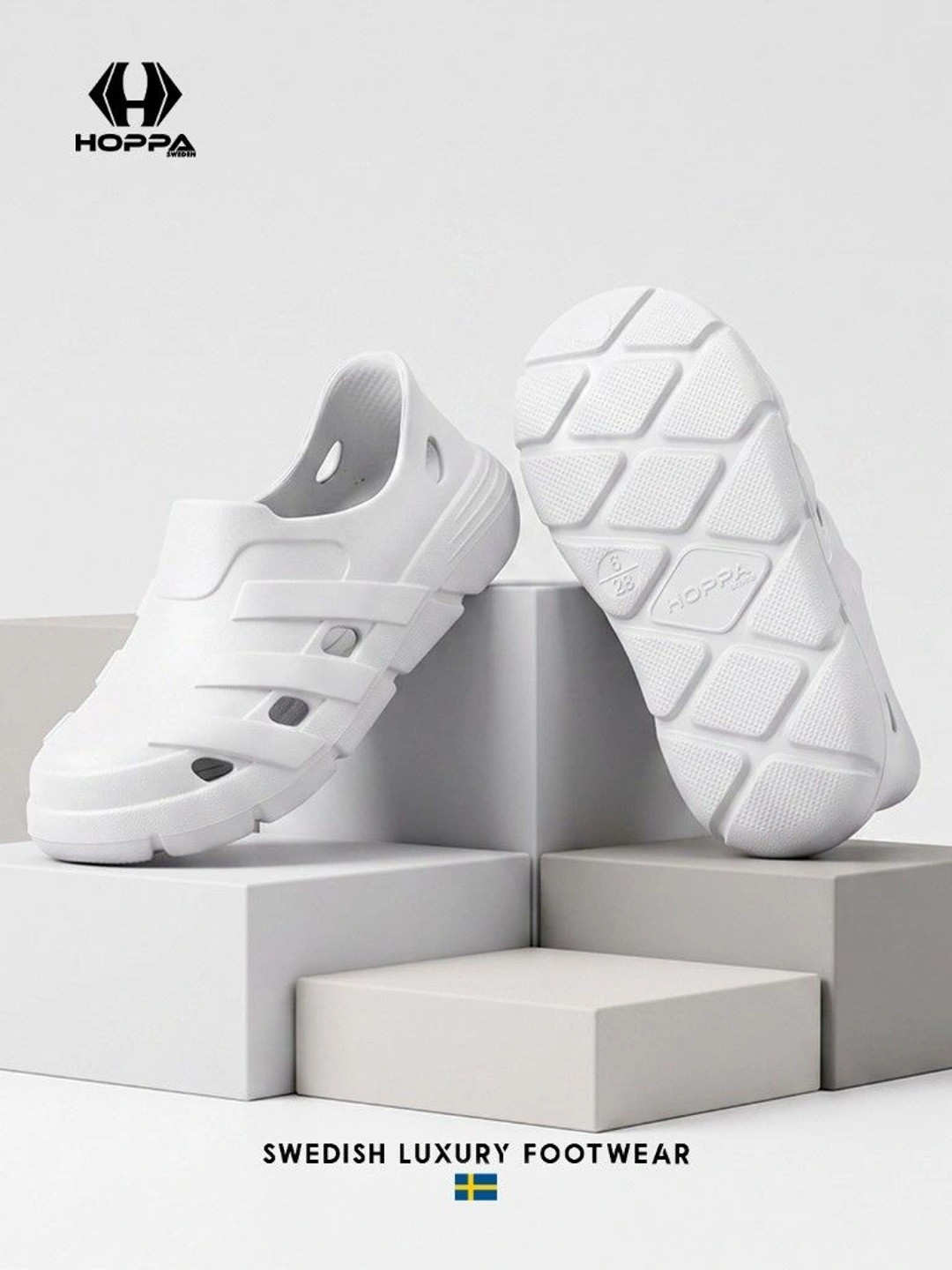 Hoppa Speedy White Kids Casual Shoes
