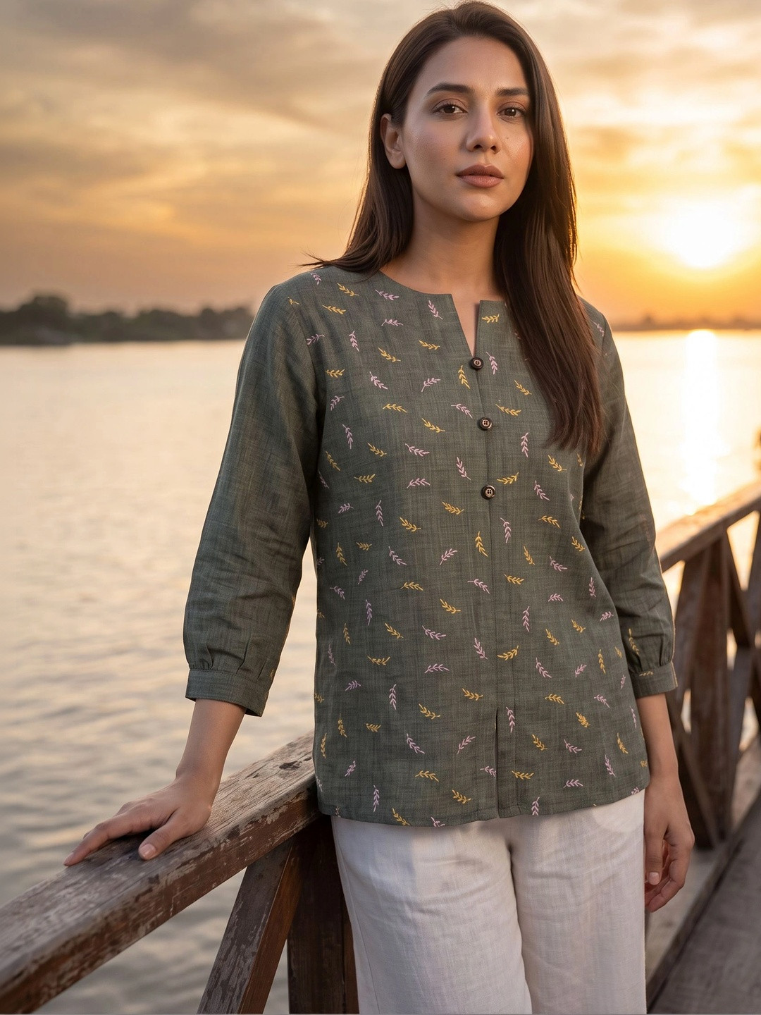 ZNKL Embroidered Top