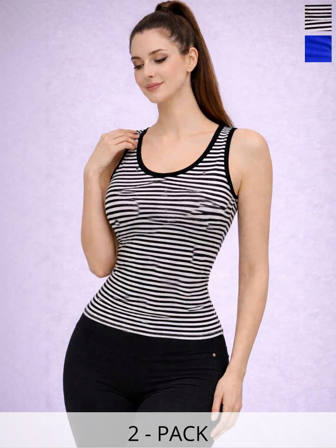 Apraa & Parma Pack of 2 Striped Tank