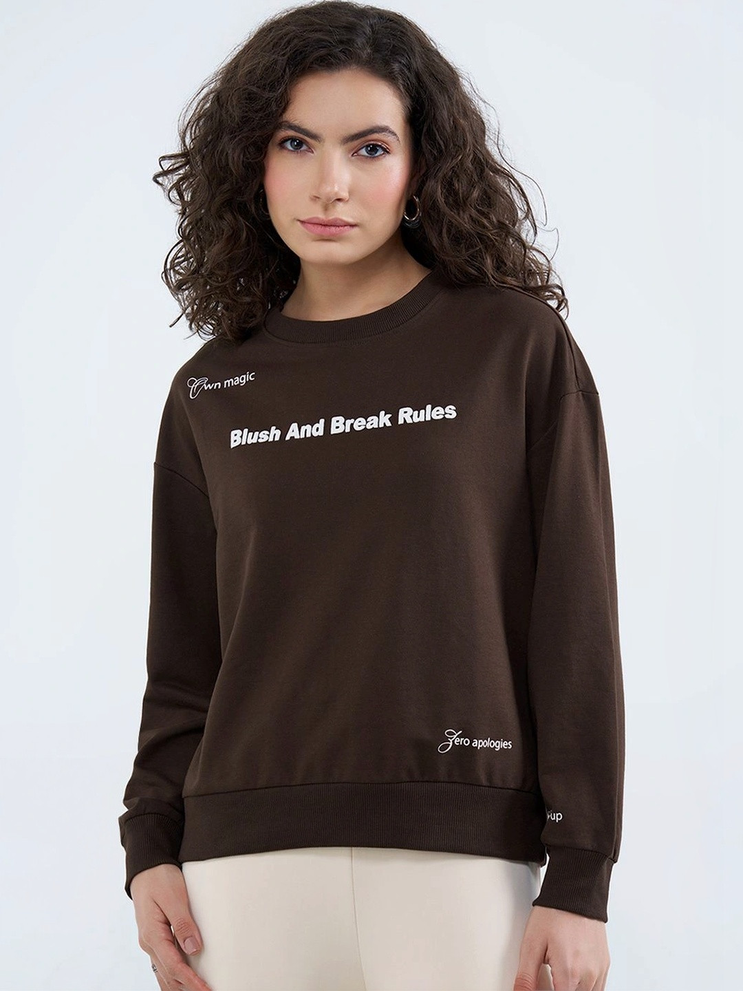 People Women Printed Sweatshirt
