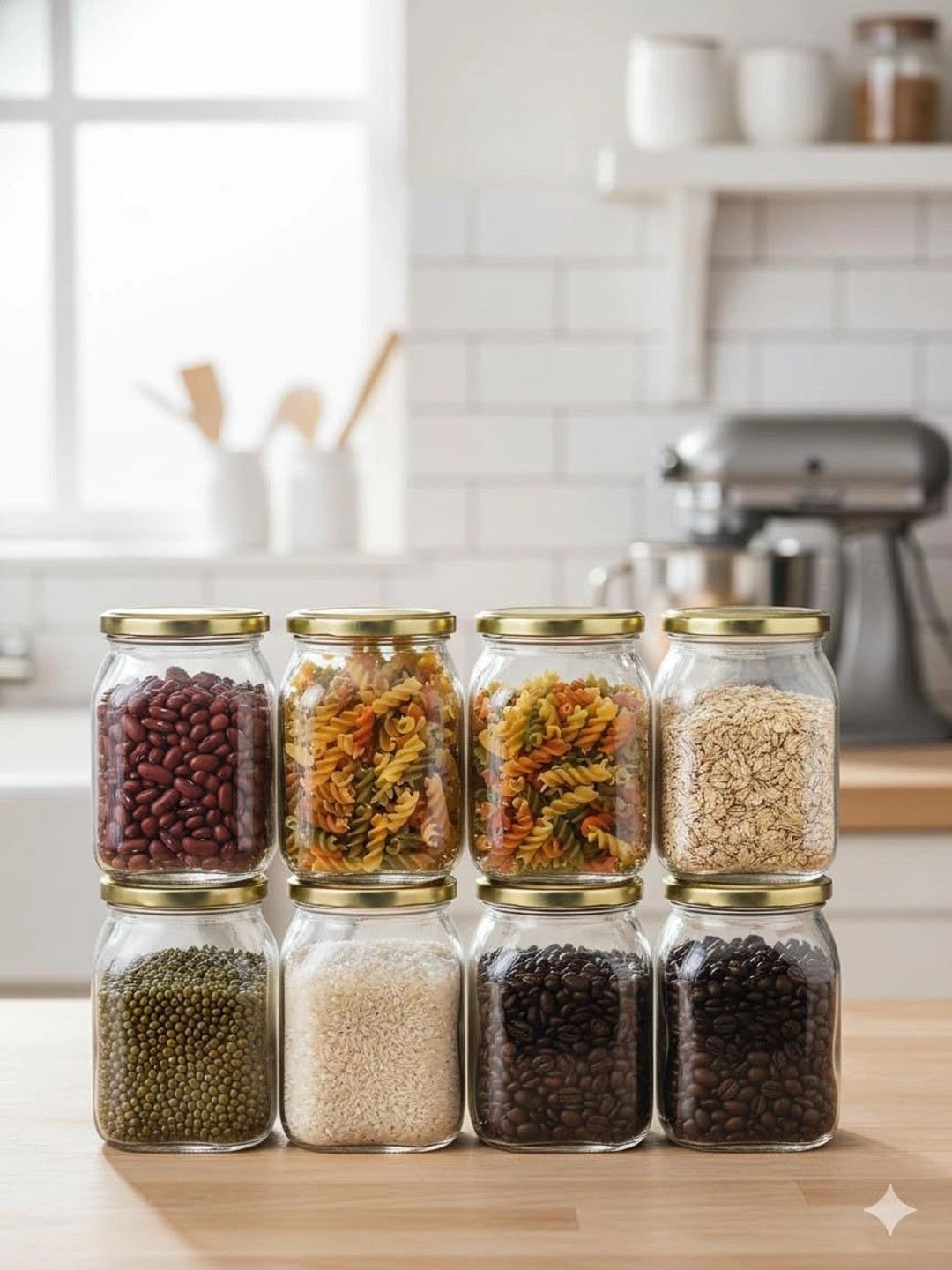 Aura Transparent 2026 Glass Air Tight Jar Container