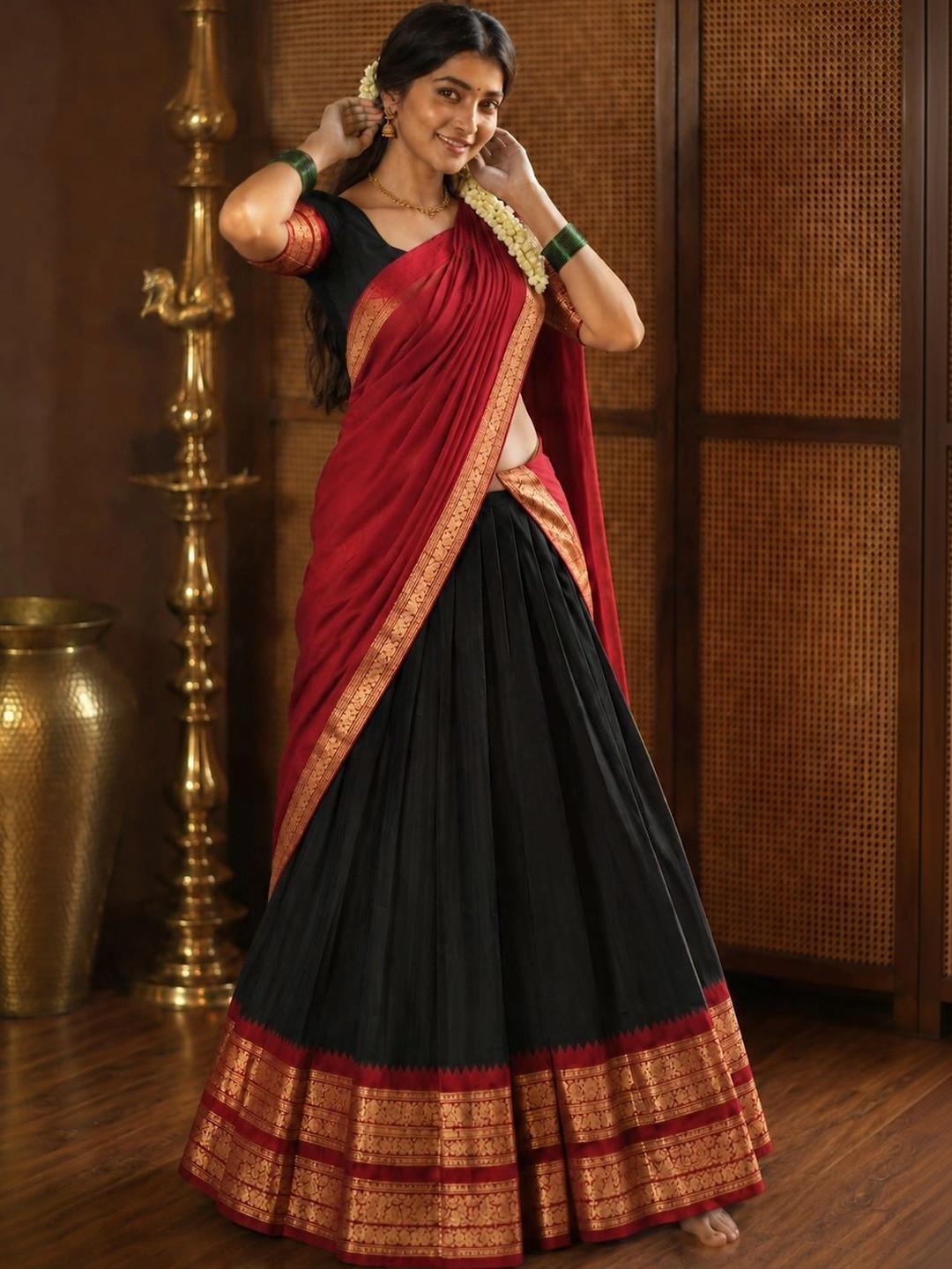 JIVUBA Ready to Wear Lehenga & Unstitched Blouse With Dupatta