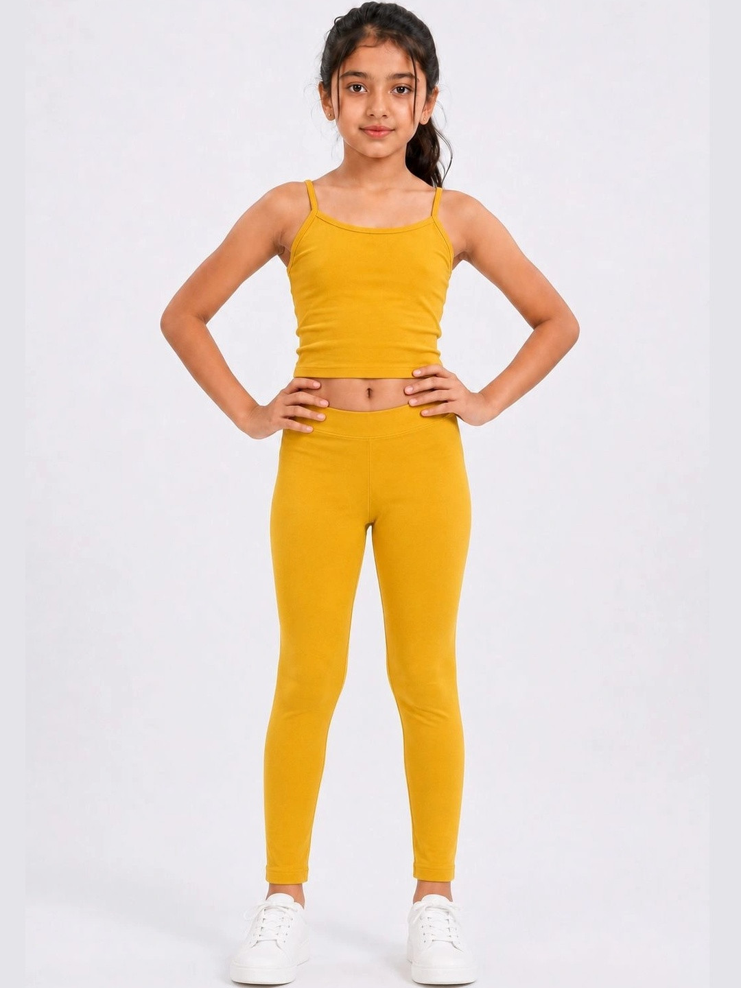 Shsuvia Girls Ankle Length Stretchable Leggings