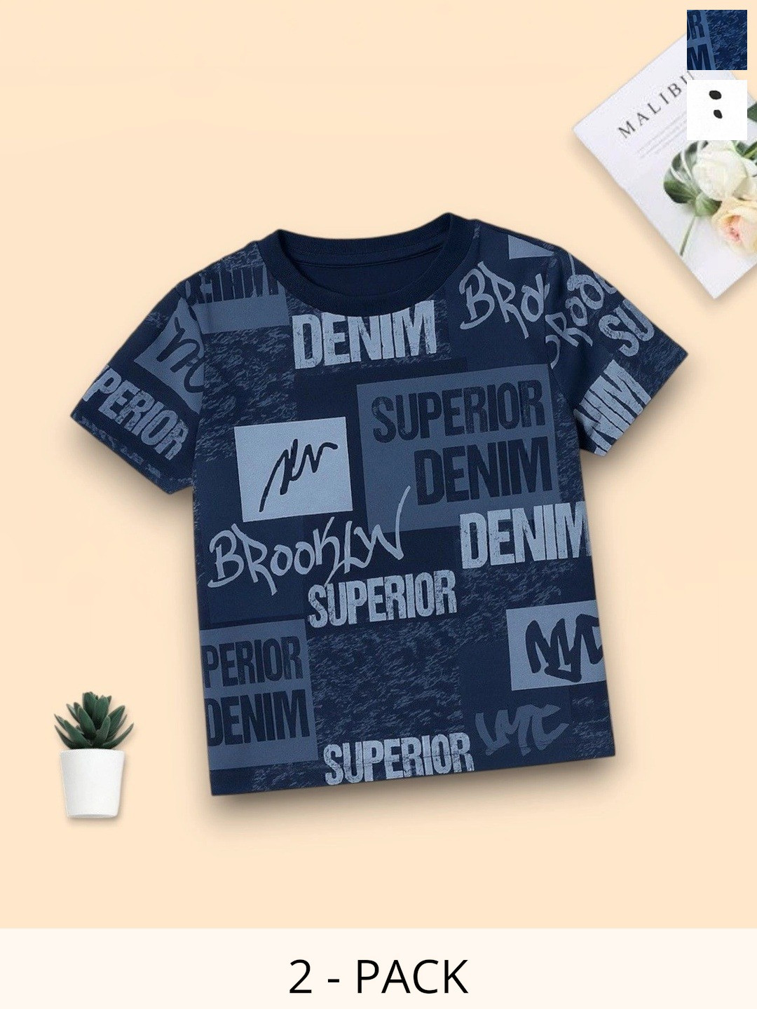 STYLEDUST Kids Typography 2 Printed T-shirt