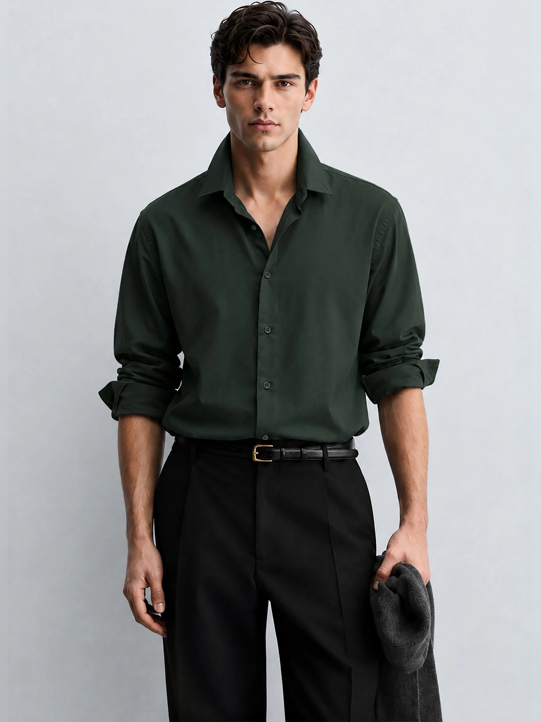 MISCHIEF MONKEY Men Classic Casual Shirt