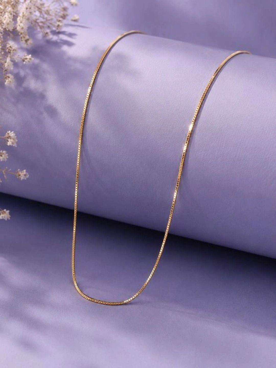Zeraki Jewels Brass Gold-Plated Chain