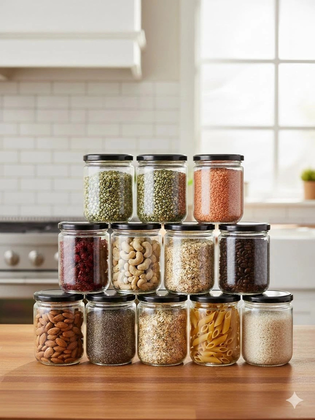Aura Transparent 2026 Glass Dishwasher Safe Jar Container