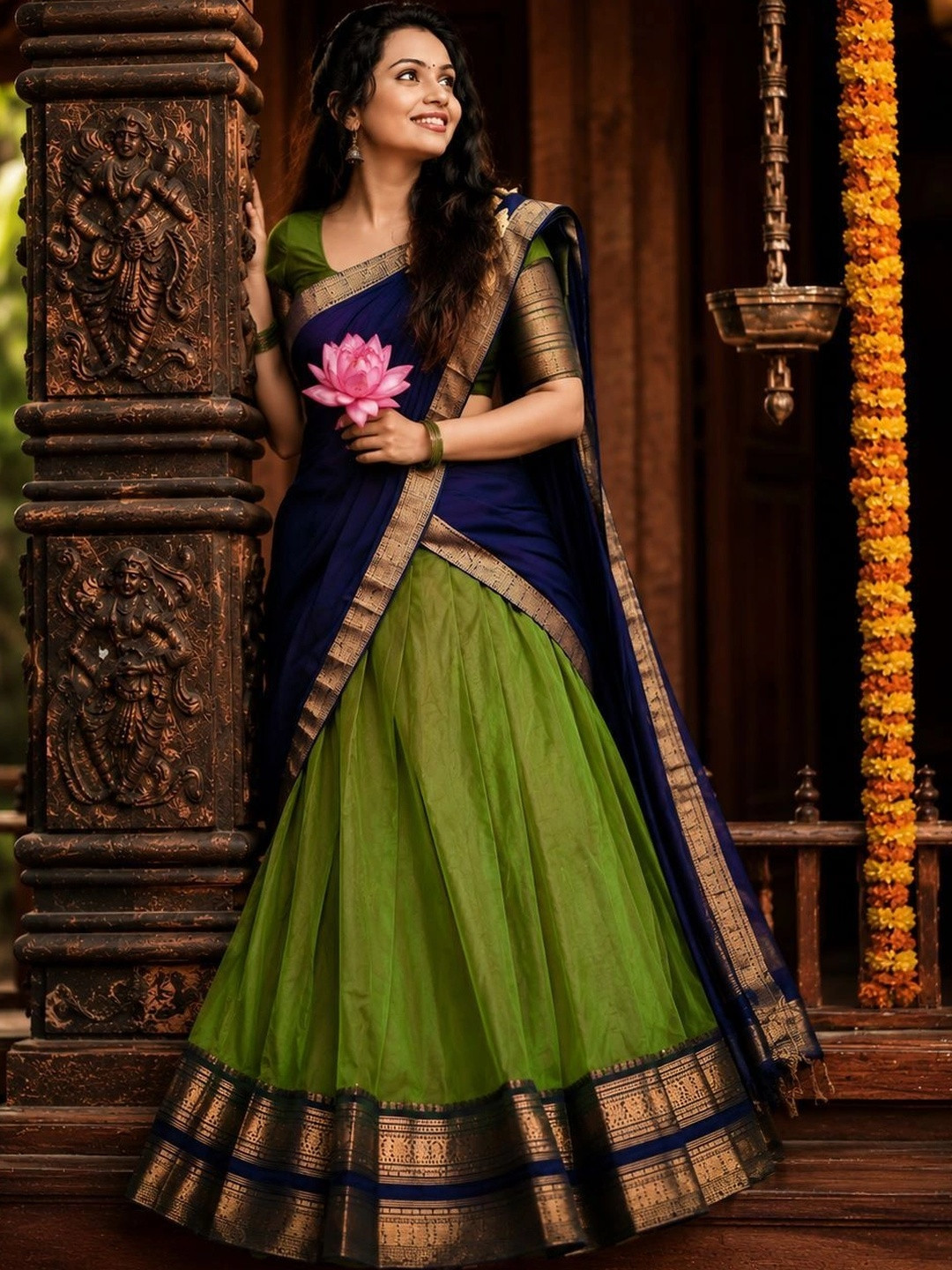 JIVUBA Ready to Wear Lehenga & Unstitched Blouse With Dupatta