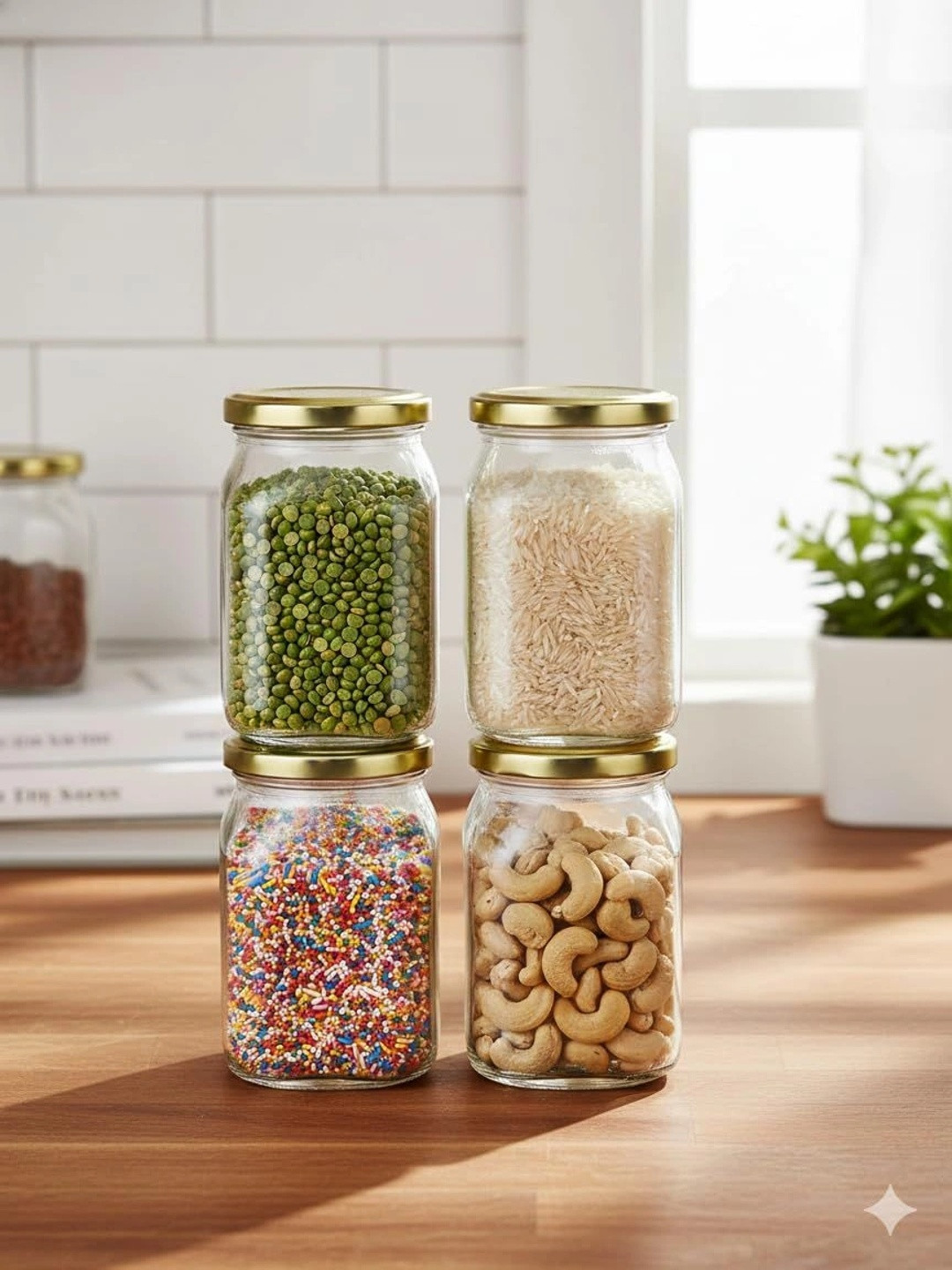 Aura Transparent 2026 Glass Dishwasher Safe Jar Container