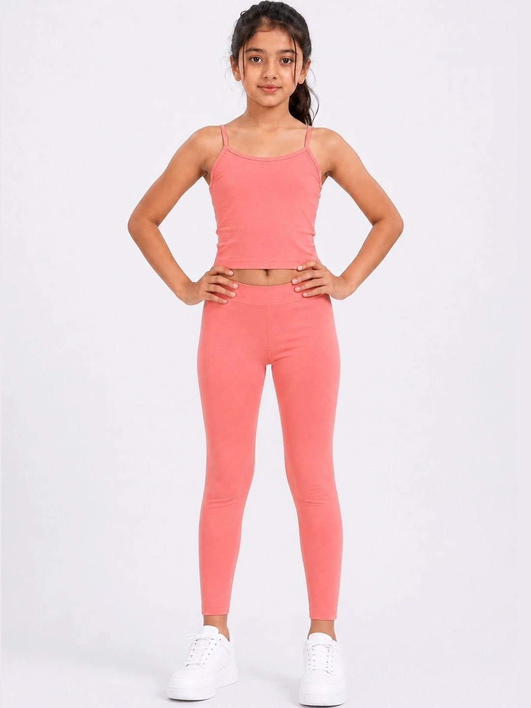 Shsuvia Girls Ankle Length Stretchable Leggings