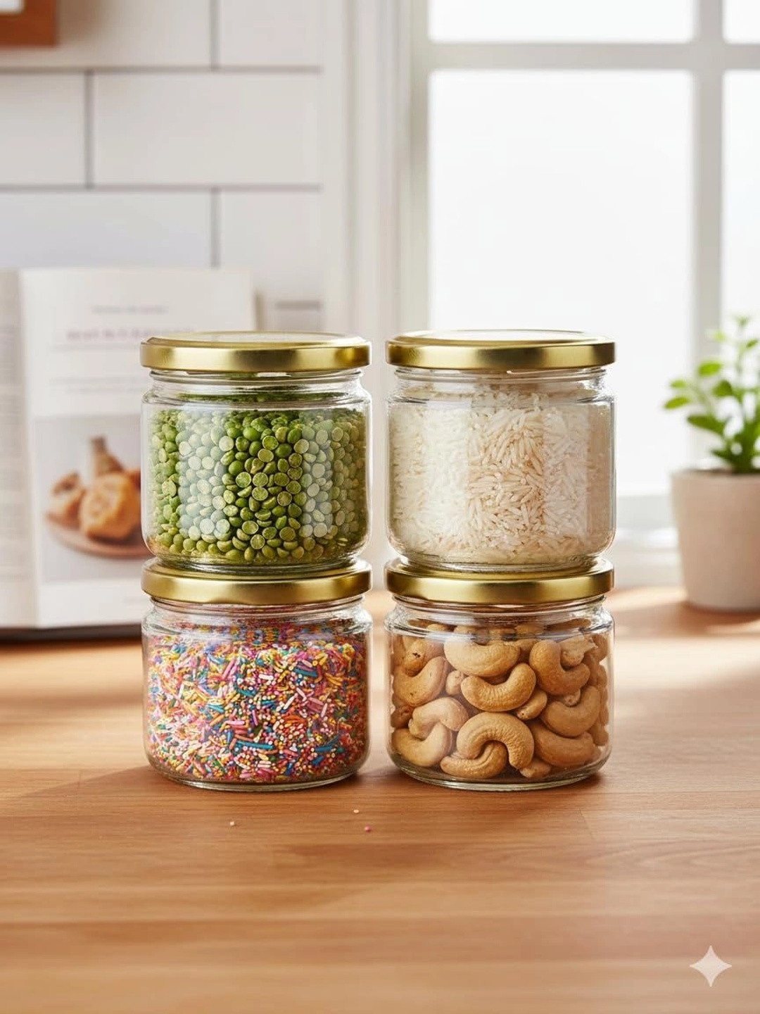 Aura Transparent 2026 Glass Dishwasher Safe Jar Container