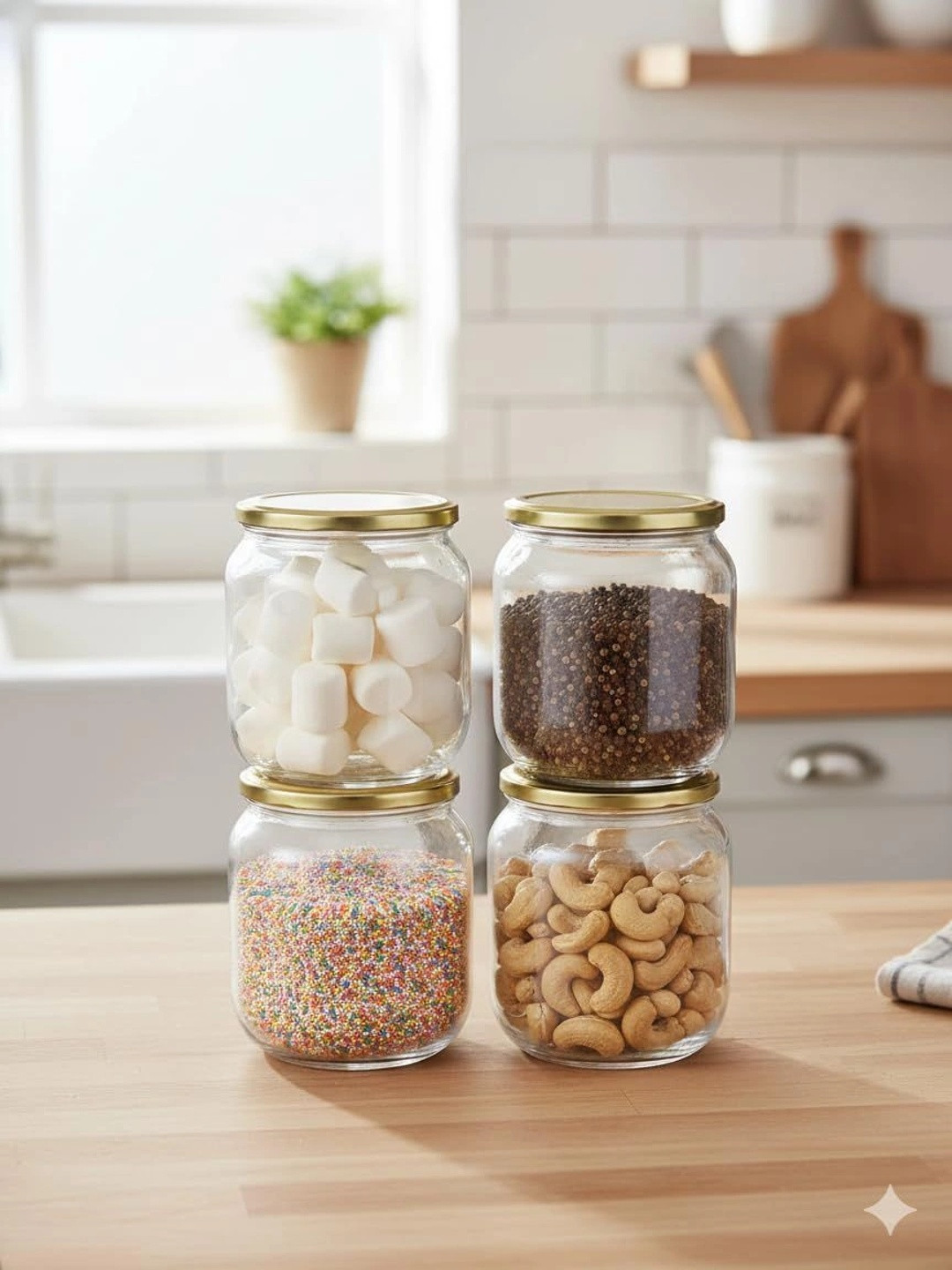 Aura Transparent 2026 Glass Dishwasher Safe Jar Container