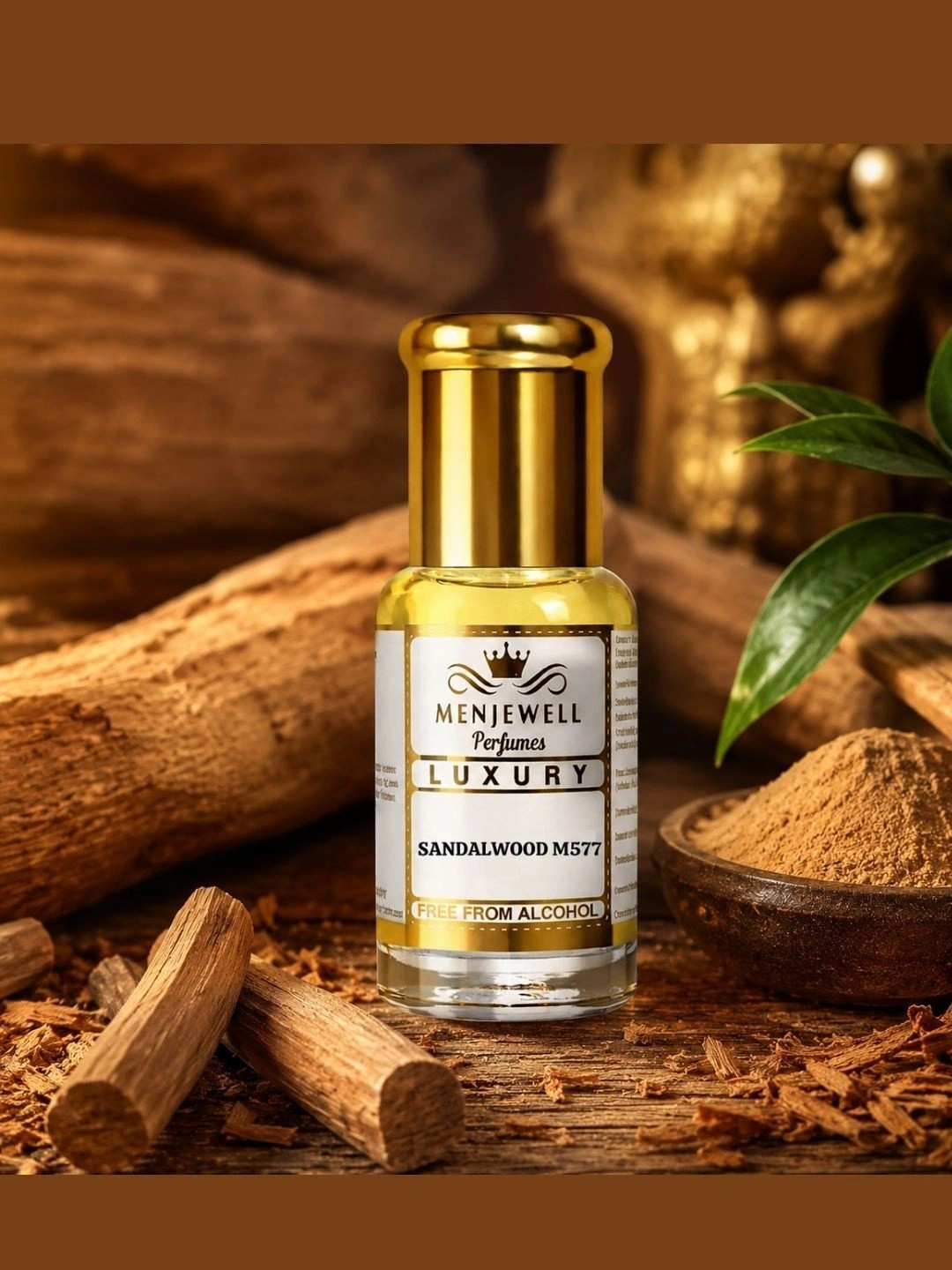 Menjewell Luxury Sandalwood Woody Attar - 6ml
