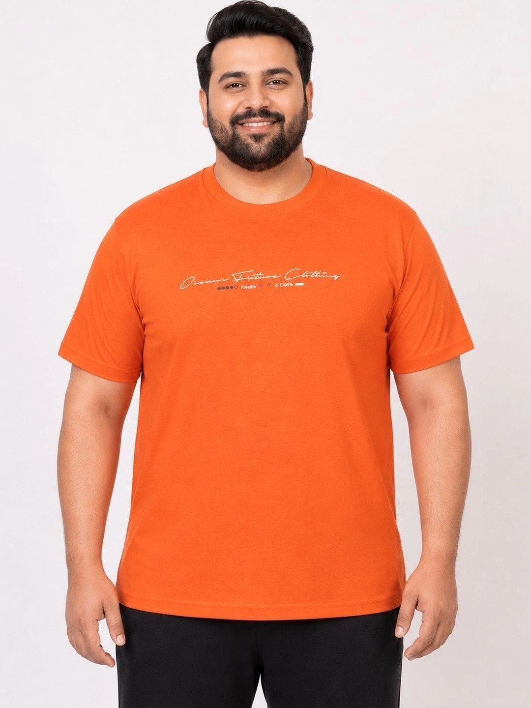 ZEFFIT Men Typography Printed T-shirt