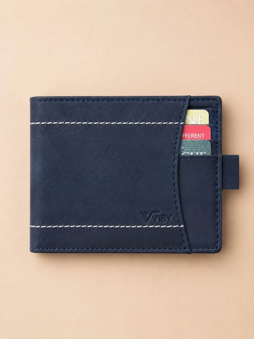 VIBY Men Leather Two Fold Wallet