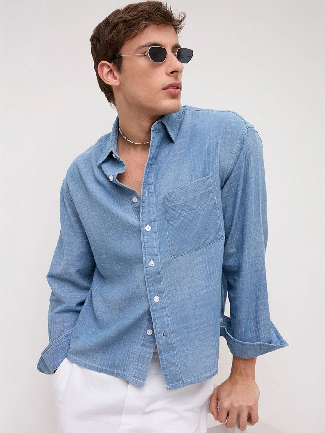 VASTRADO Men Classic Boxy Casual Shirt