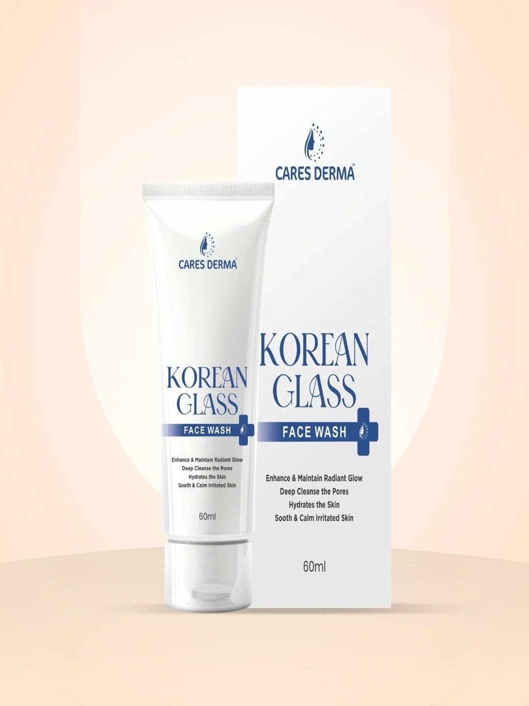 CaresDerma Korean Glass Face Wash For Hydrated Skin - 60 ml